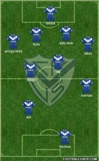 Vélez Sarsfield Formation 2014