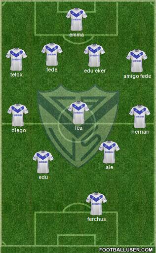 Vélez Sarsfield Formation 2014