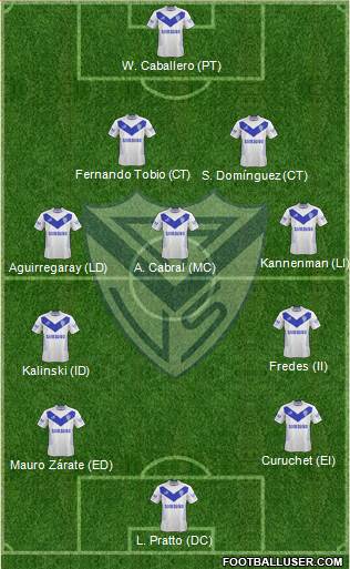 Vélez Sarsfield Formation 2014