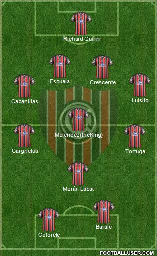 Chacarita Juniors Formation 2014