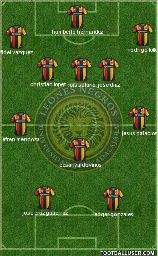 Club Universidad de Guadalajara Formation 2014