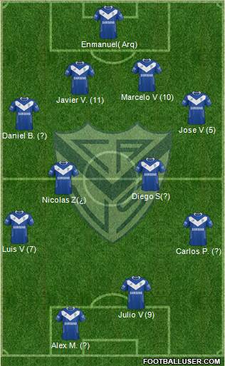 Vélez Sarsfield Formation 2014