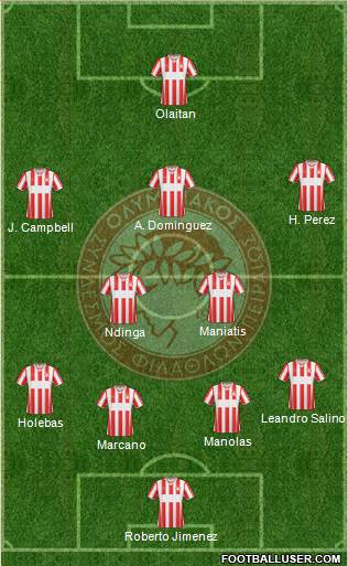 Olympiakos SF Piraeus Formation 2014