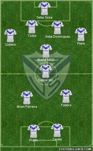 Vélez Sarsfield Formation 2014