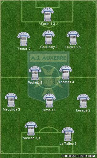 A.J. Auxerre Formation 2014