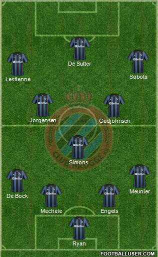 Club Brugge KV Formation 2014