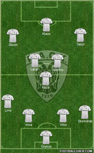 AS PAOK Salonika Formation 2014