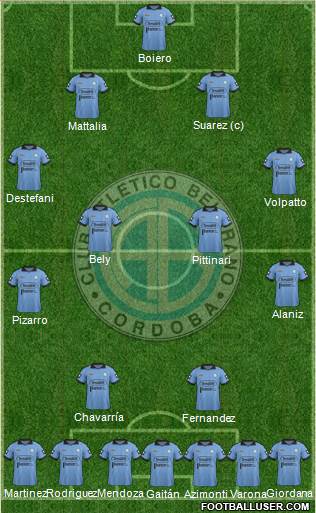 Belgrano de Córdoba Formation 2014