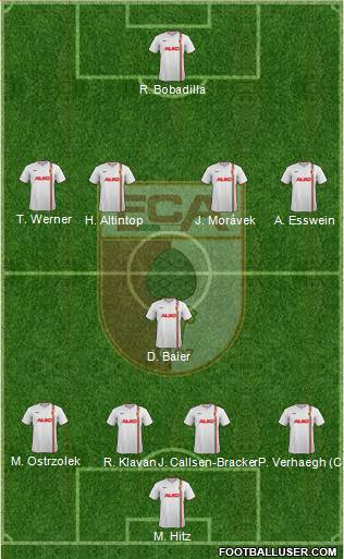 FC Augsburg Formation 2014