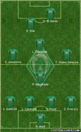 Werder Bremen Formation 2014