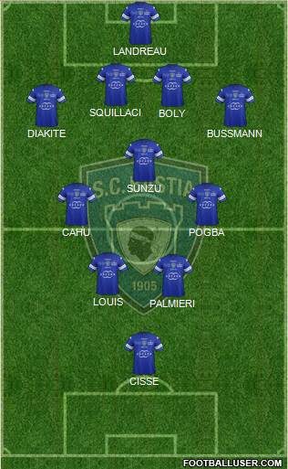 Sporting Club Bastia Formation 2014