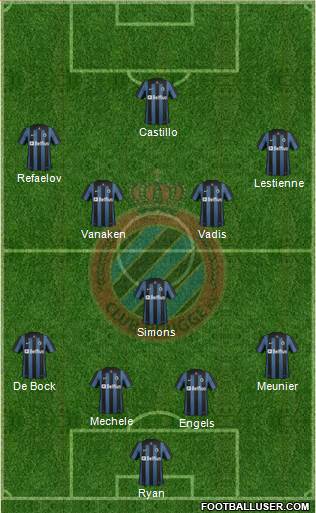 Club Brugge KV Formation 2014