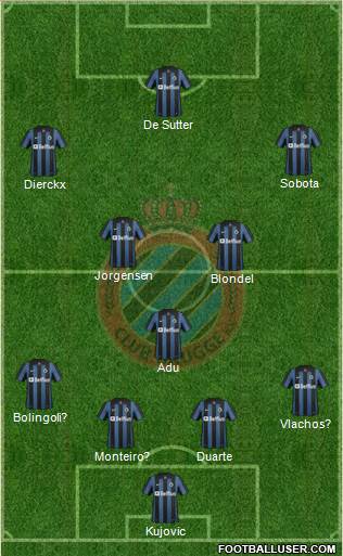 Club Brugge KV Formation 2014