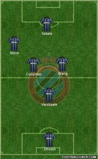 Club Brugge KV Formation 2014