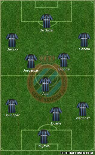 Club Brugge KV Formation 2014