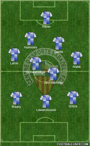 C.E. Sabadell Formation 2014