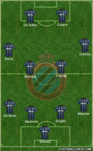 Club Brugge KV Formation 2014