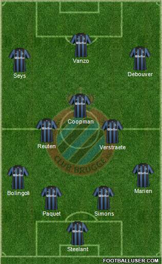 Club Brugge KV Formation 2014