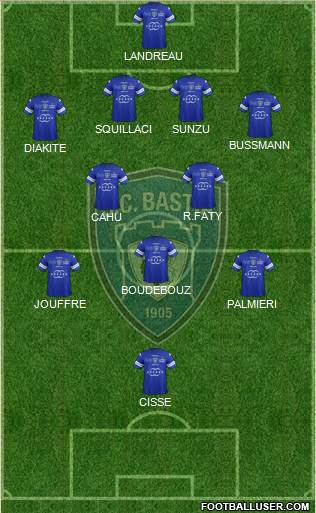 Sporting Club Bastia Formation 2014