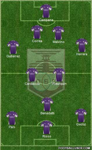 Defensor Sporting Club Formation 2014