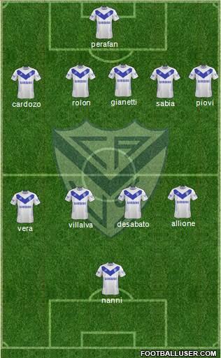 Vélez Sarsfield Formation 2014