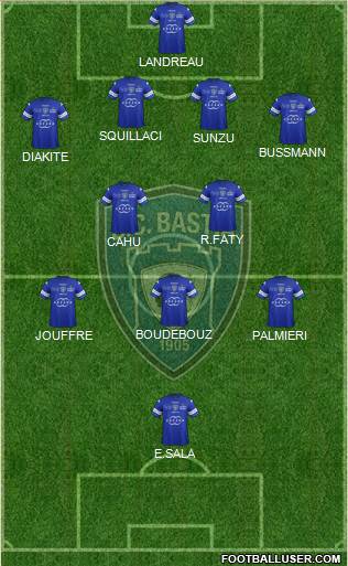 Sporting Club Bastia Formation 2014