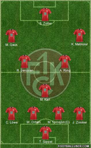 1.FC Kaiserslautern Formation 2014