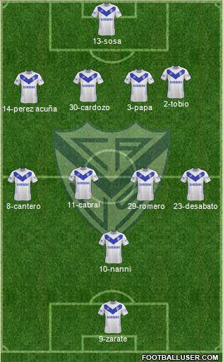 Vélez Sarsfield Formation 2014