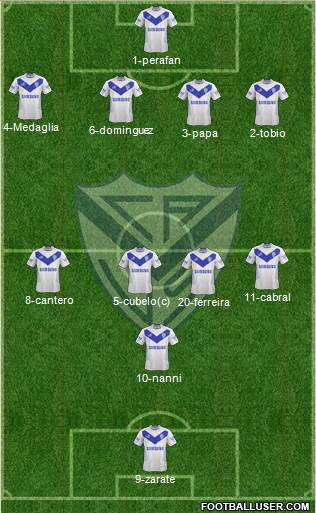 Vélez Sarsfield Formation 2014