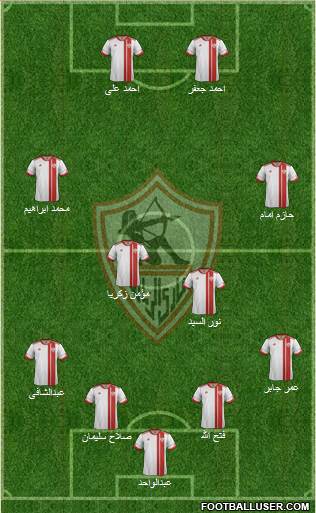 Zamalek Sporting Club Formation 2014