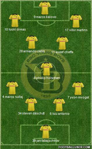 BSC Young Boys Formation 2014