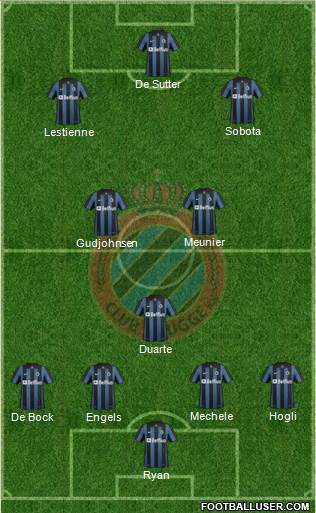 Club Brugge KV Formation 2014