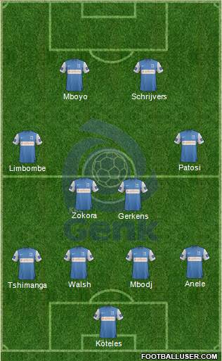 K Racing Club Genk Formation 2014