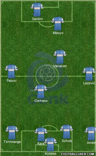 K Racing Club Genk Formation 2014