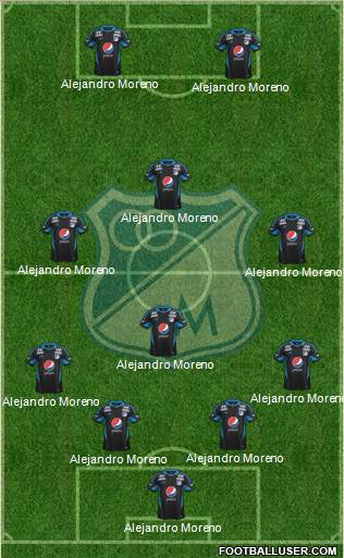 CD Los Millonarios Formation 2014