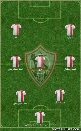 Zamalek Sporting Club Formation 2014