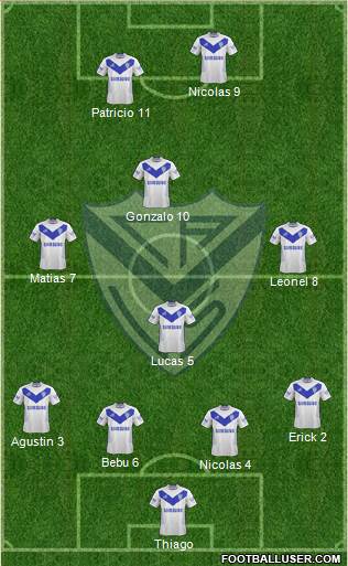 Vélez Sarsfield Formation 2014