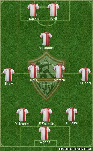 Zamalek Sporting Club Formation 2014