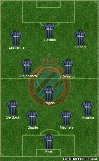 Club Brugge KV Formation 2014