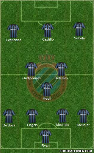 Club Brugge KV Formation 2014