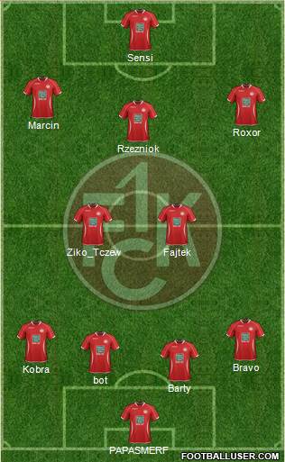 1.FC Kaiserslautern Formation 2014