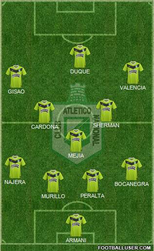 CDC Atlético Nacional Formation 2014