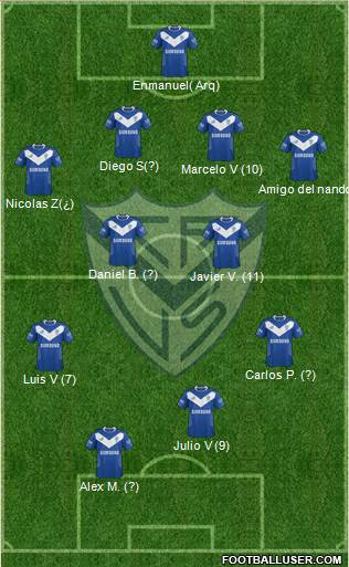 Vélez Sarsfield Formation 2014