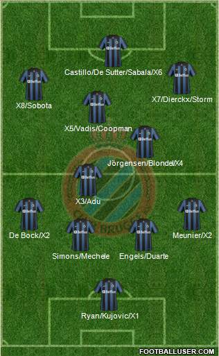 Club Brugge KV Formation 2014