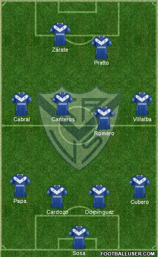 Vélez Sarsfield Formation 2014