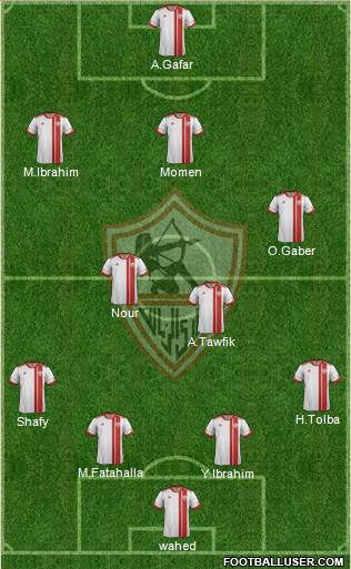 Zamalek Sporting Club Formation 2014