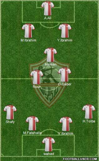 Zamalek Sporting Club Formation 2014