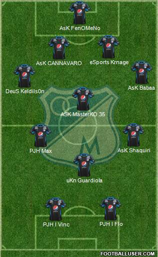 CD Los Millonarios Formation 2014