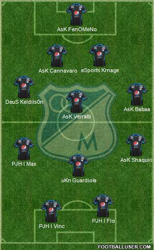 CD Los Millonarios Formation 2014