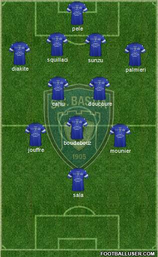 Sporting Club Bastia Formation 2014